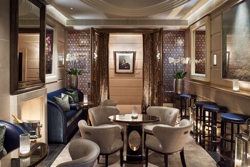The drapes at the far end of the room are usually drawn, making the bar difficult to find.