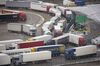 Brexit Truck Parks Covered In Snow