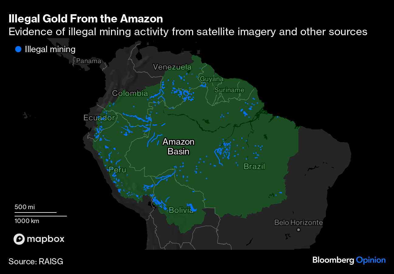 Illegal gold mining booms in Brazilian , harming environment