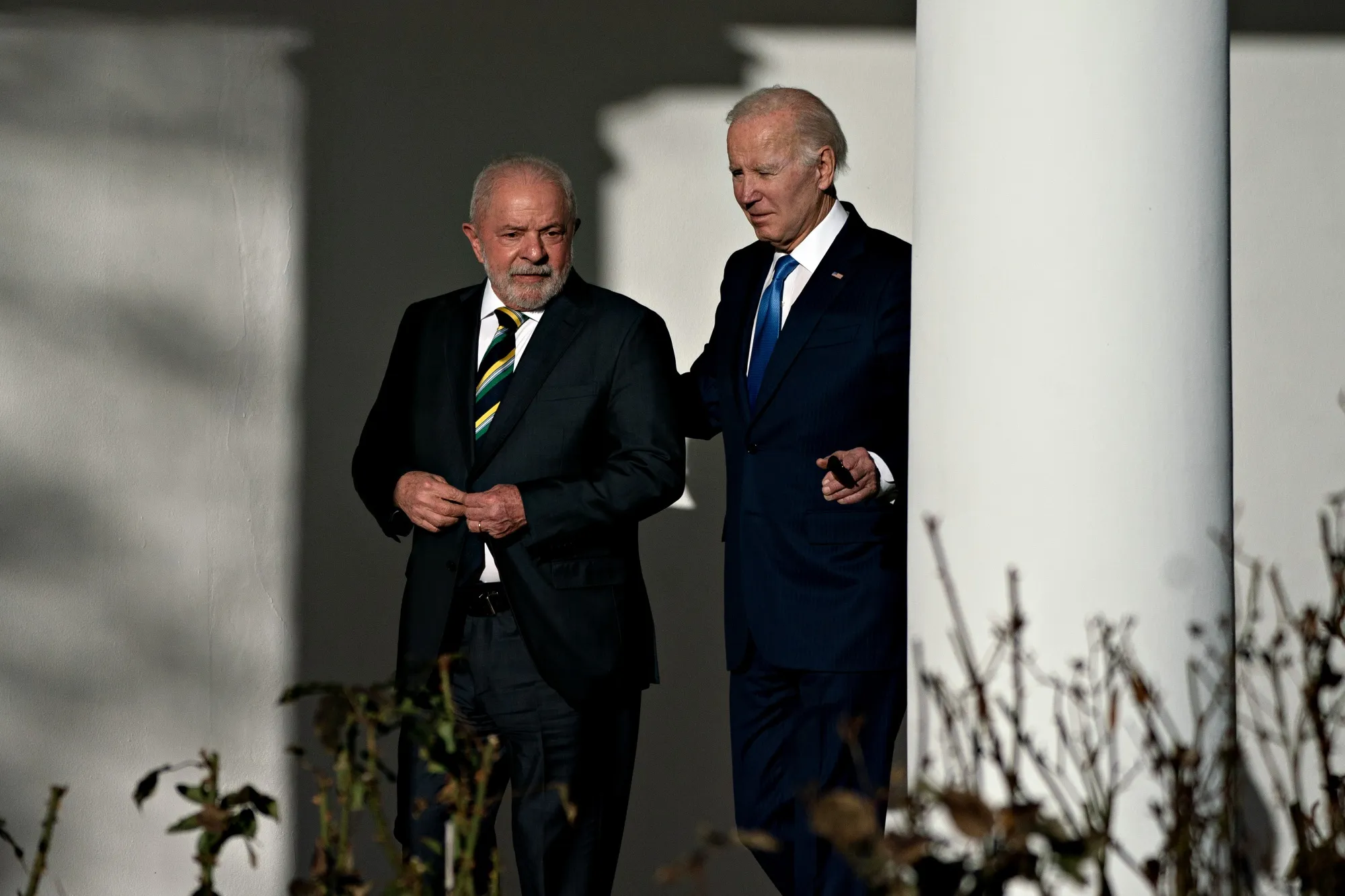 Presidents Joe Biden&nbsp;and Luiz Inacio Lula da Silva met at the White House in Washington, DC, on Feb. 10.