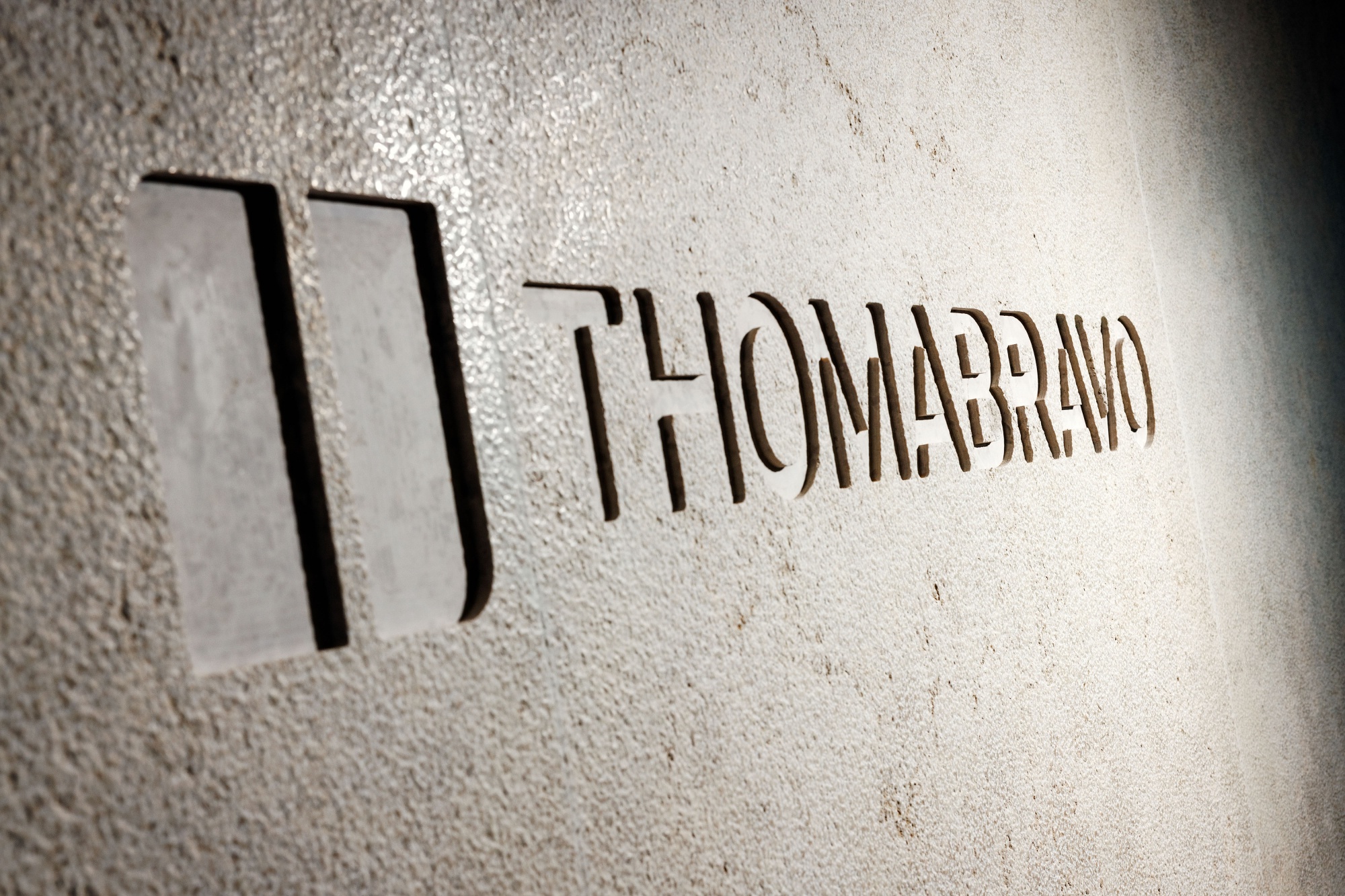Signage at the Thoma Bravo private equity firm