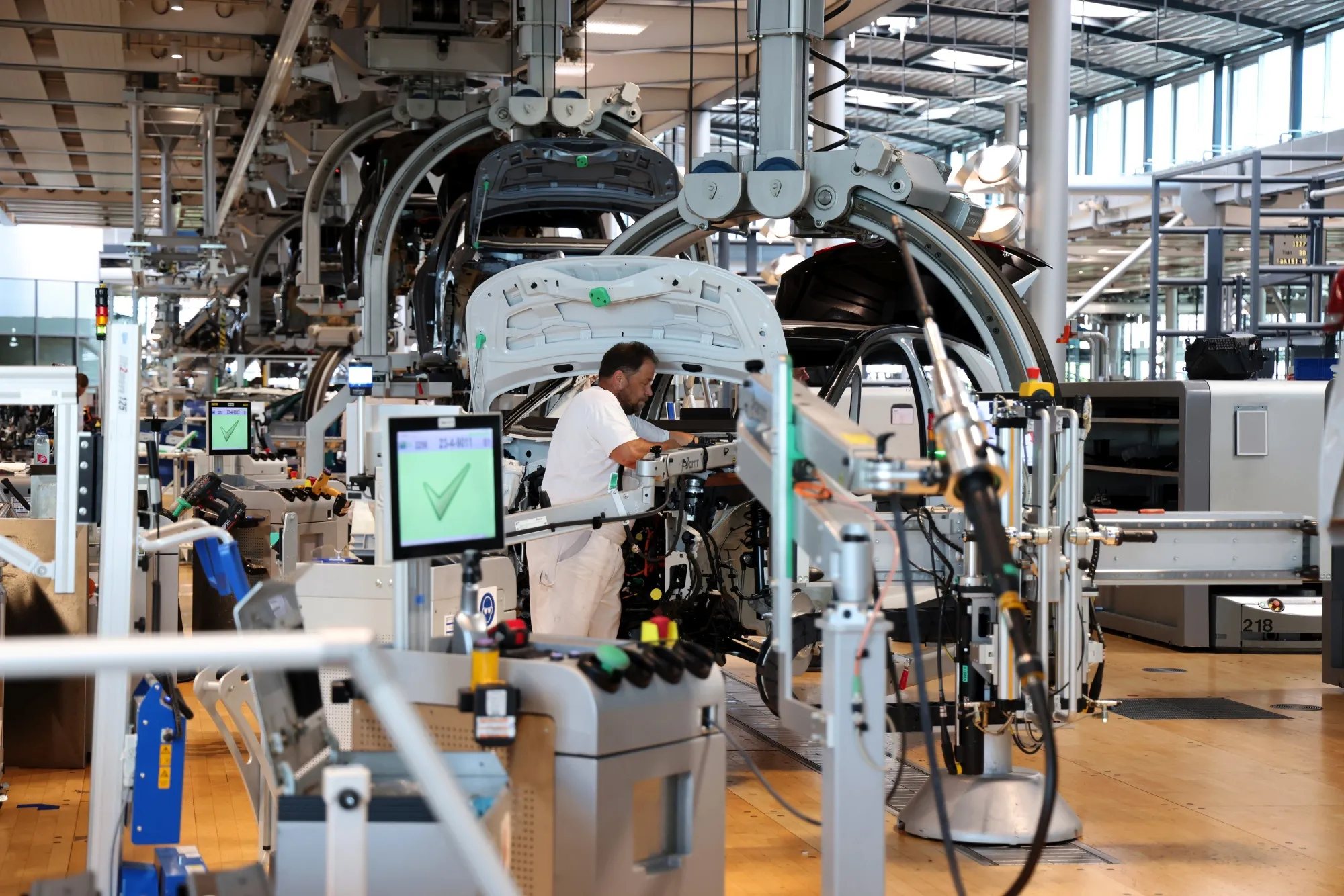 Assembly of Volkswagen's ID.3 Electric Vehicle 
