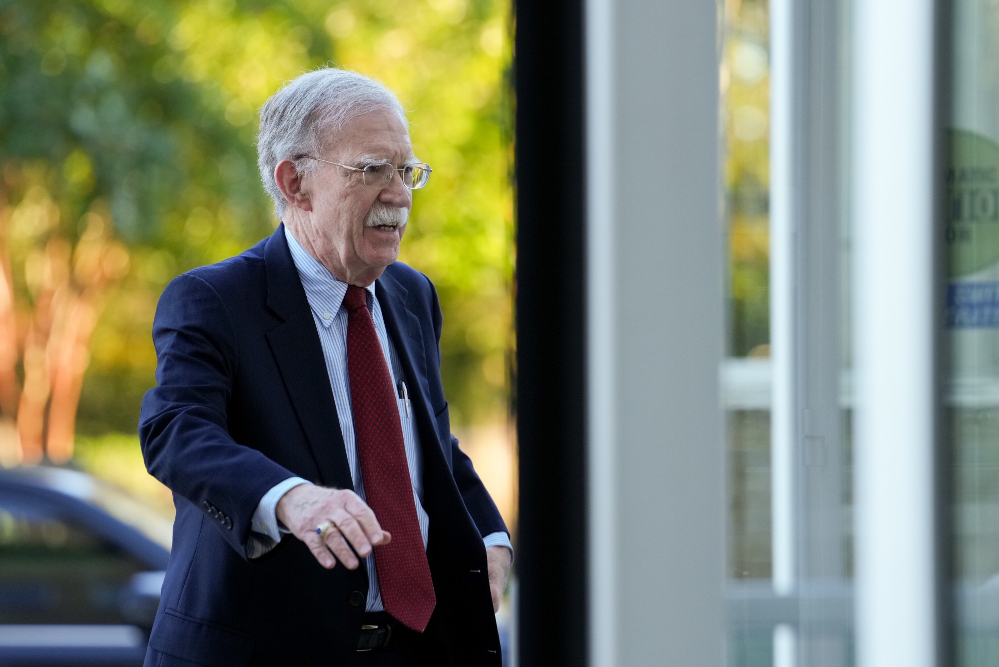 John Bolton, former US national security adviser, arrives at the US district courthouse in Greenbelt, Maryland, US, on Friday, Oct. 17, 2025. The US Justice Department on Thursday charged John Bolton, a former national security adviser to President Donald Trump during his first term, with allegedly mishandling classified materials. Photographer: Eric Lee&#x2F;Bloomberg