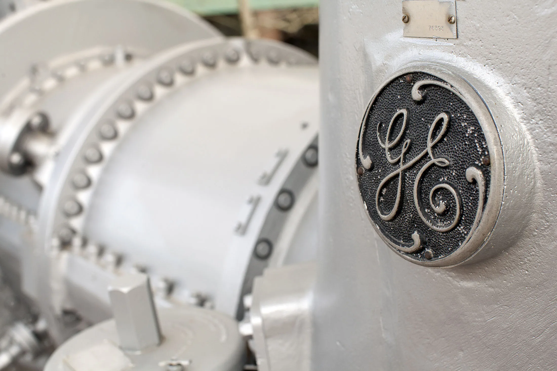 A gas turbine from the 1940's at the General Electric Co. Power &amp; Water plant in Greenville, South Carolina, on March 18, 2015.
