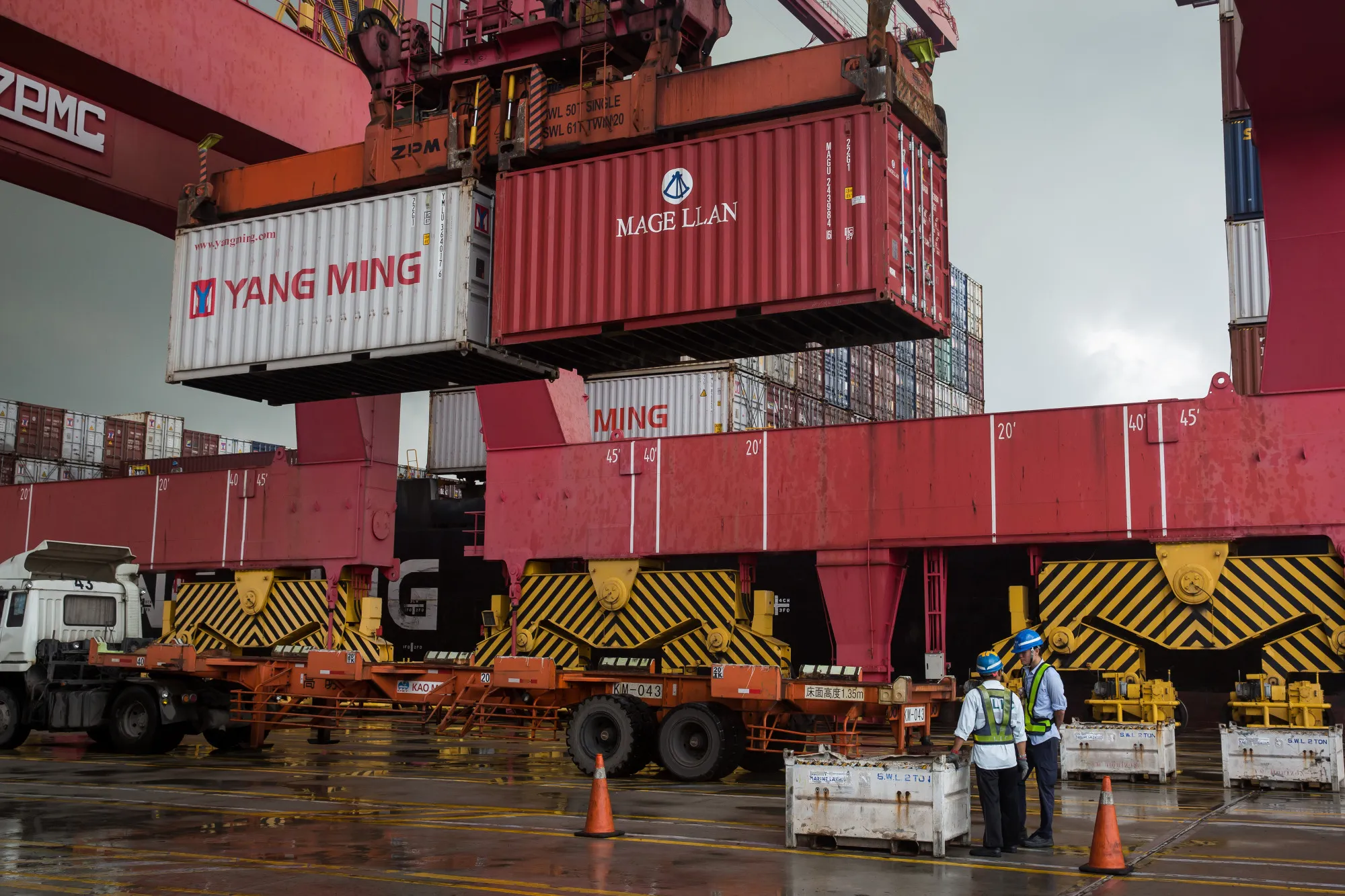 Operations At the Kaohsiung Port Ahead Of Finalized GDP Figures