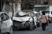 Heavily damaged structures in Tehran following US-Israeli attacks