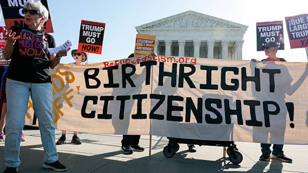 Trump at Supreme Court for Birthright Citizenship Case