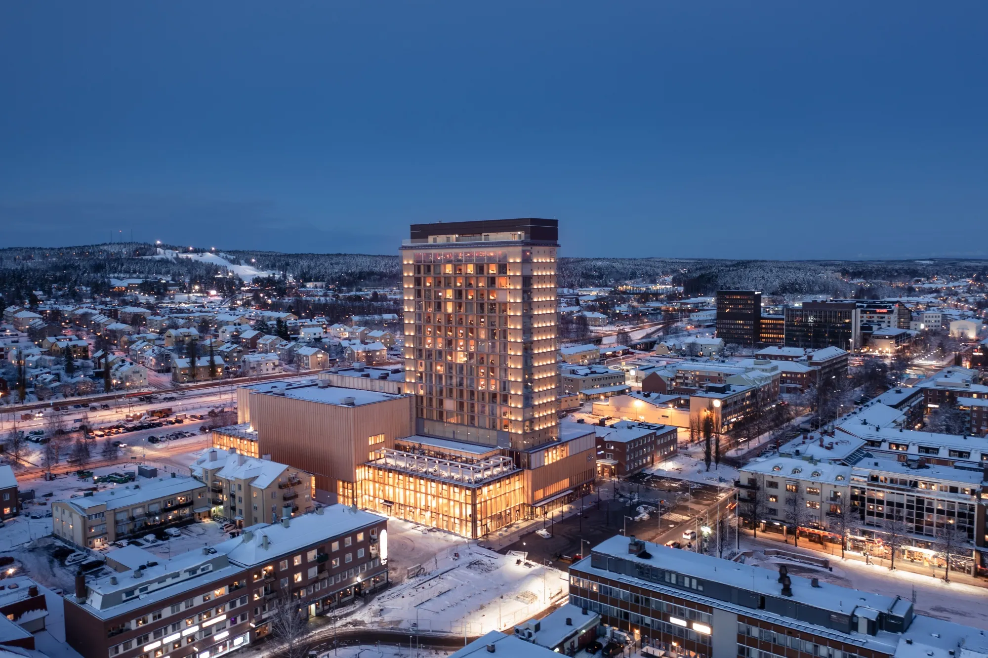 The Sara in the center of&nbsp;Skelleftea.