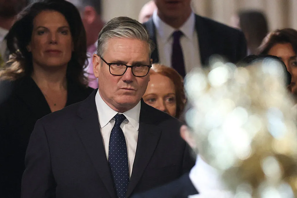 Prime Minister Keir Starmer on Wednesday at the state opening of Parliament in London.