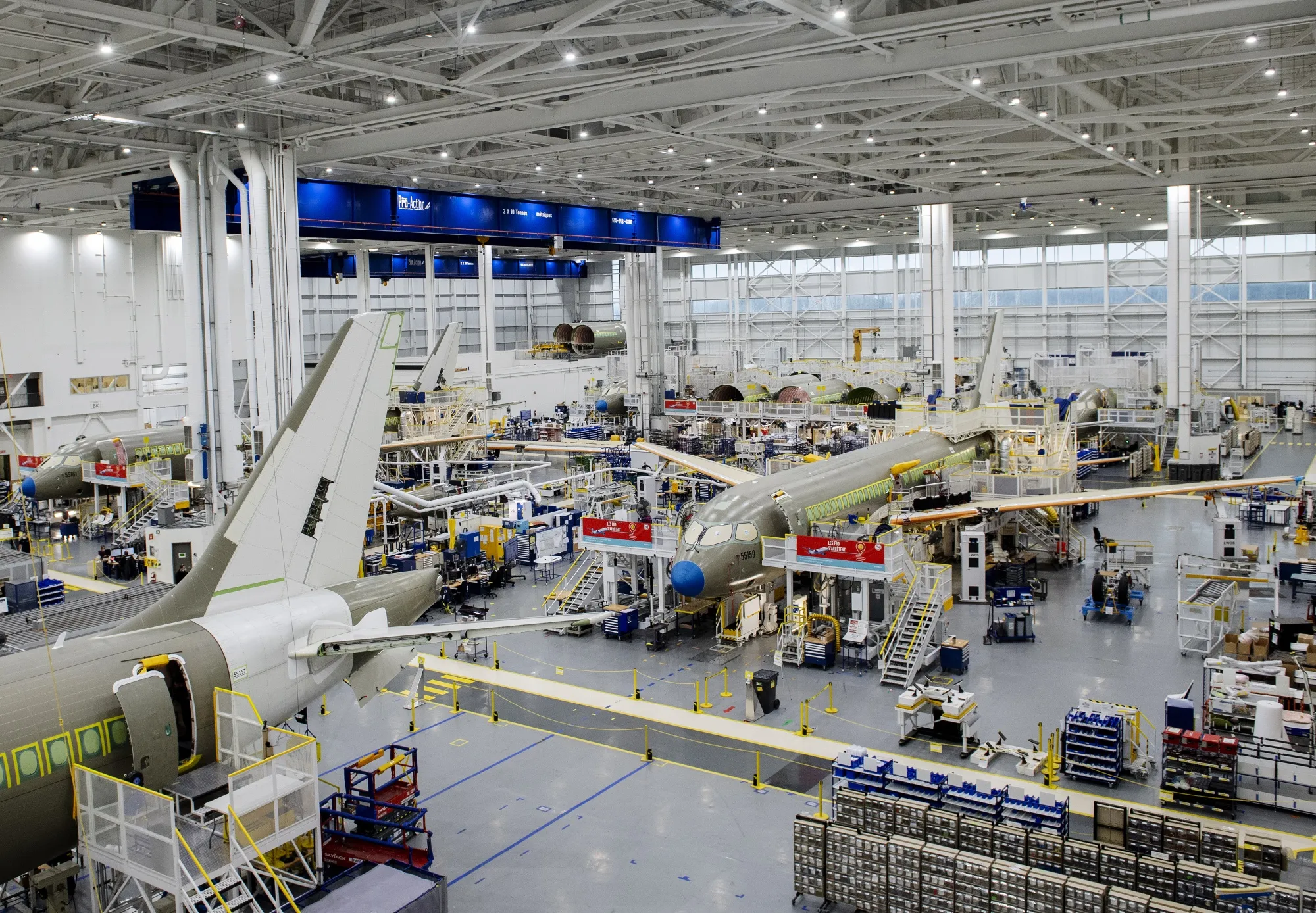 The Airbus Canada LP assembly and finishing site in Mirabel, Quebec, Canada.