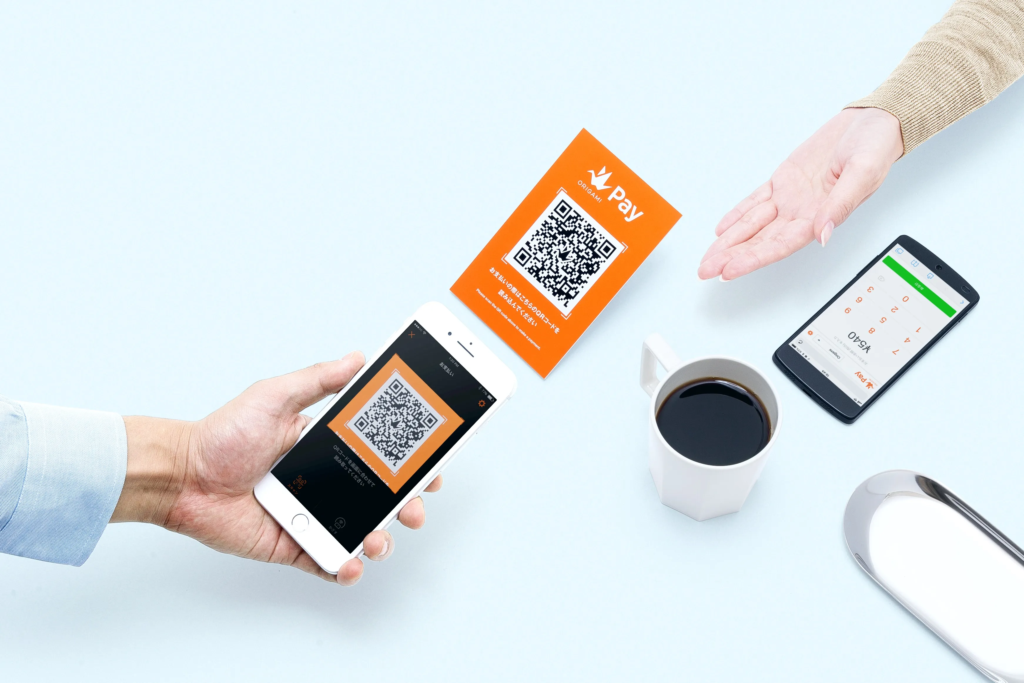 Origami’s QR-code payment service.