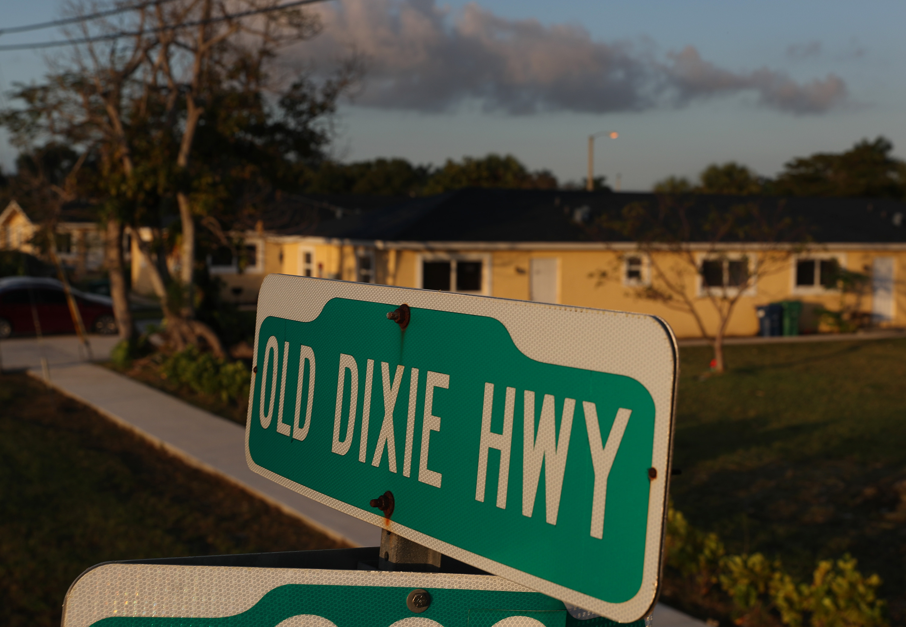 A sign for the Old Dixie Highway in Homestead, Florida,&nbsp;in 2020.&nbsp;