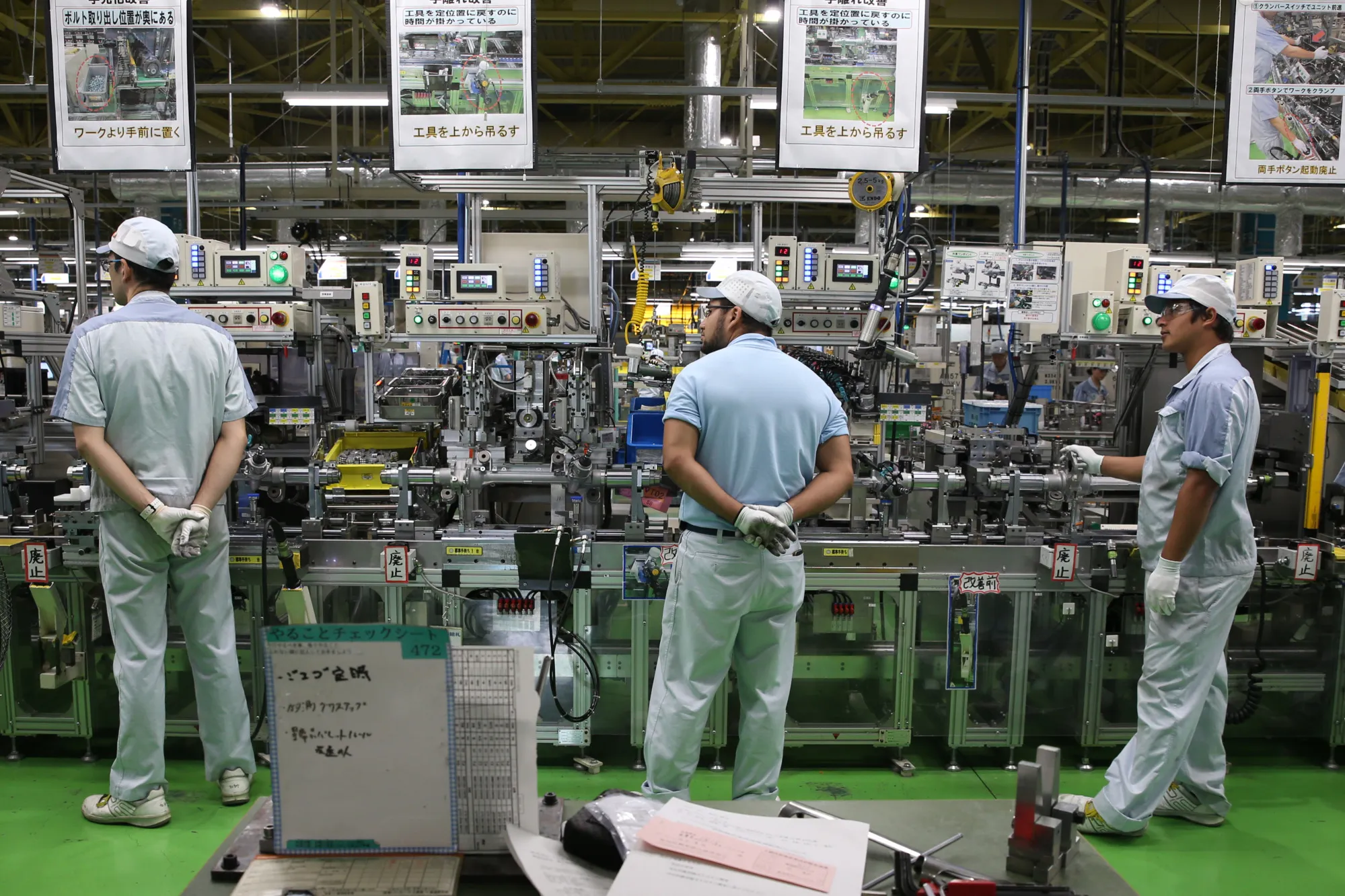 An electric power steering production at the Jtekt Corp. Hanazono plant in Okazaki, Japan.