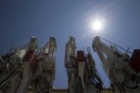 Liquefied natural gas (LNG) transfer pipes.
