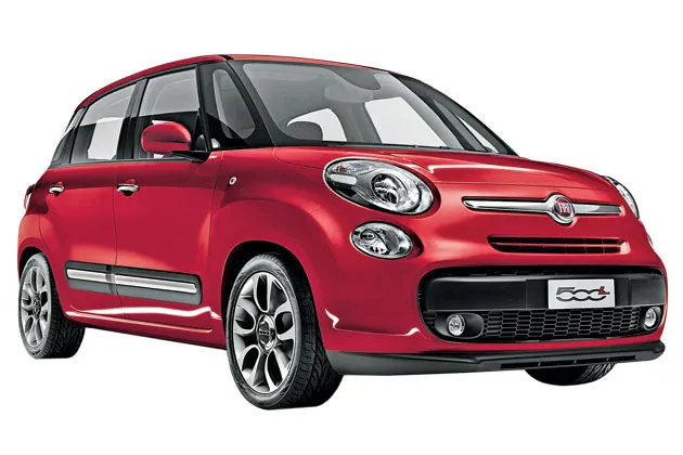 The new five-door Fiat 500L is almost 27 inches longer than the three-door model that received a cool reception in the U.S.