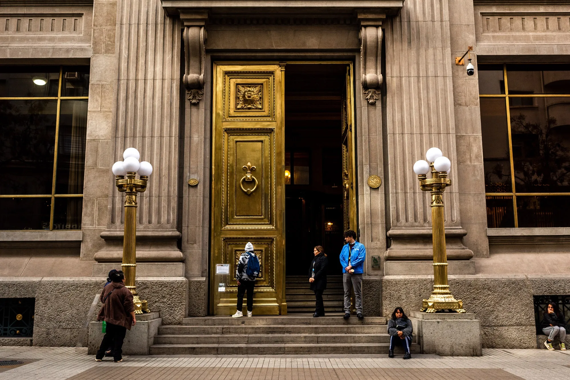 The Central Bank of Chile in Santiago.