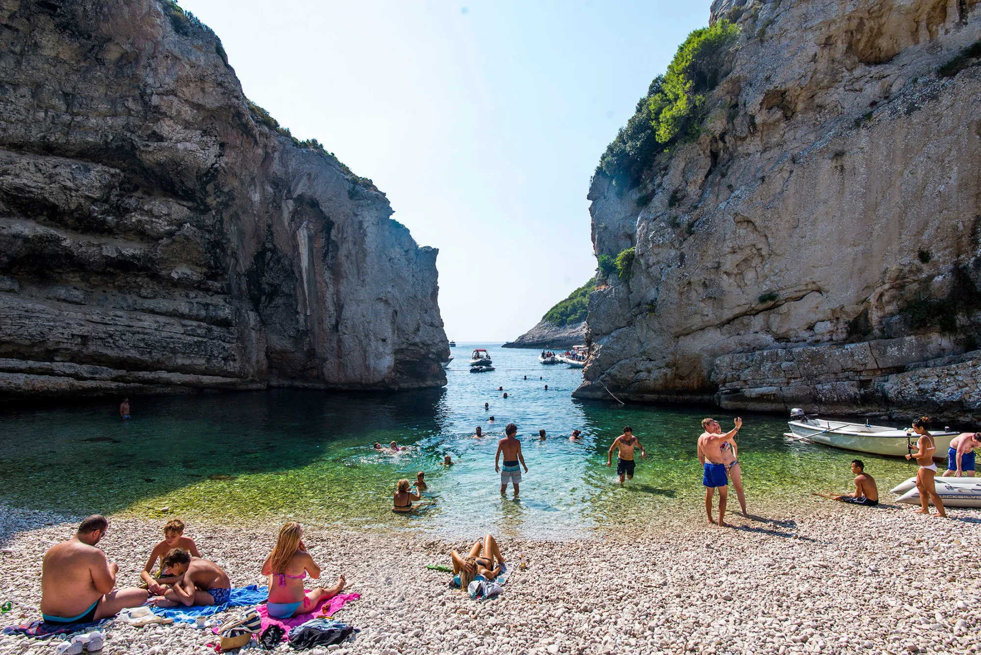 Stiniva beach in Croatia.

