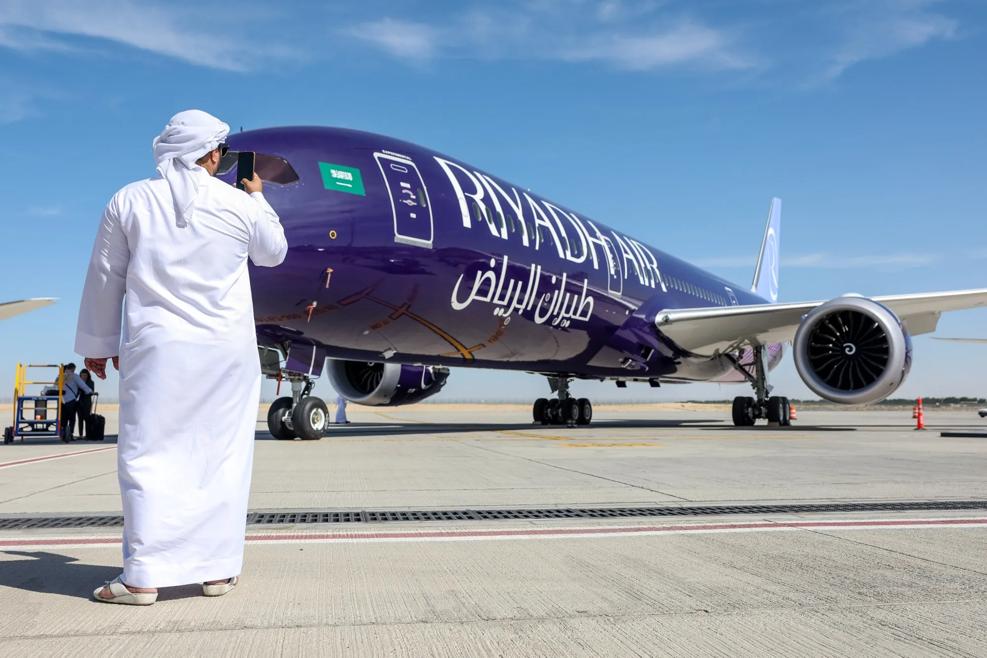 A&nbsp;Boeing Co. 787-9 Dreamliner passenger aircraft, operated by Riyadh Air.