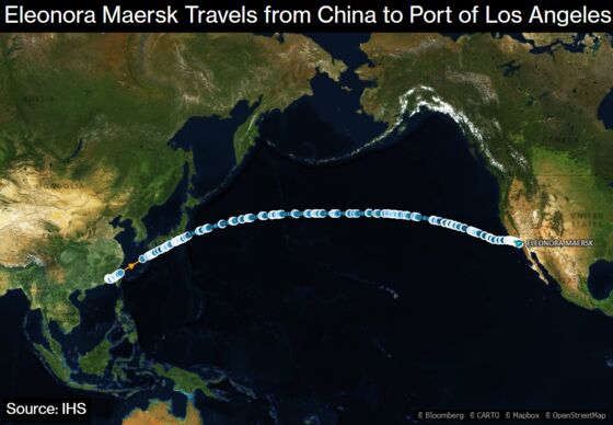 Santa's Very Large Sleigh Arrives at the Port of Los Angeles