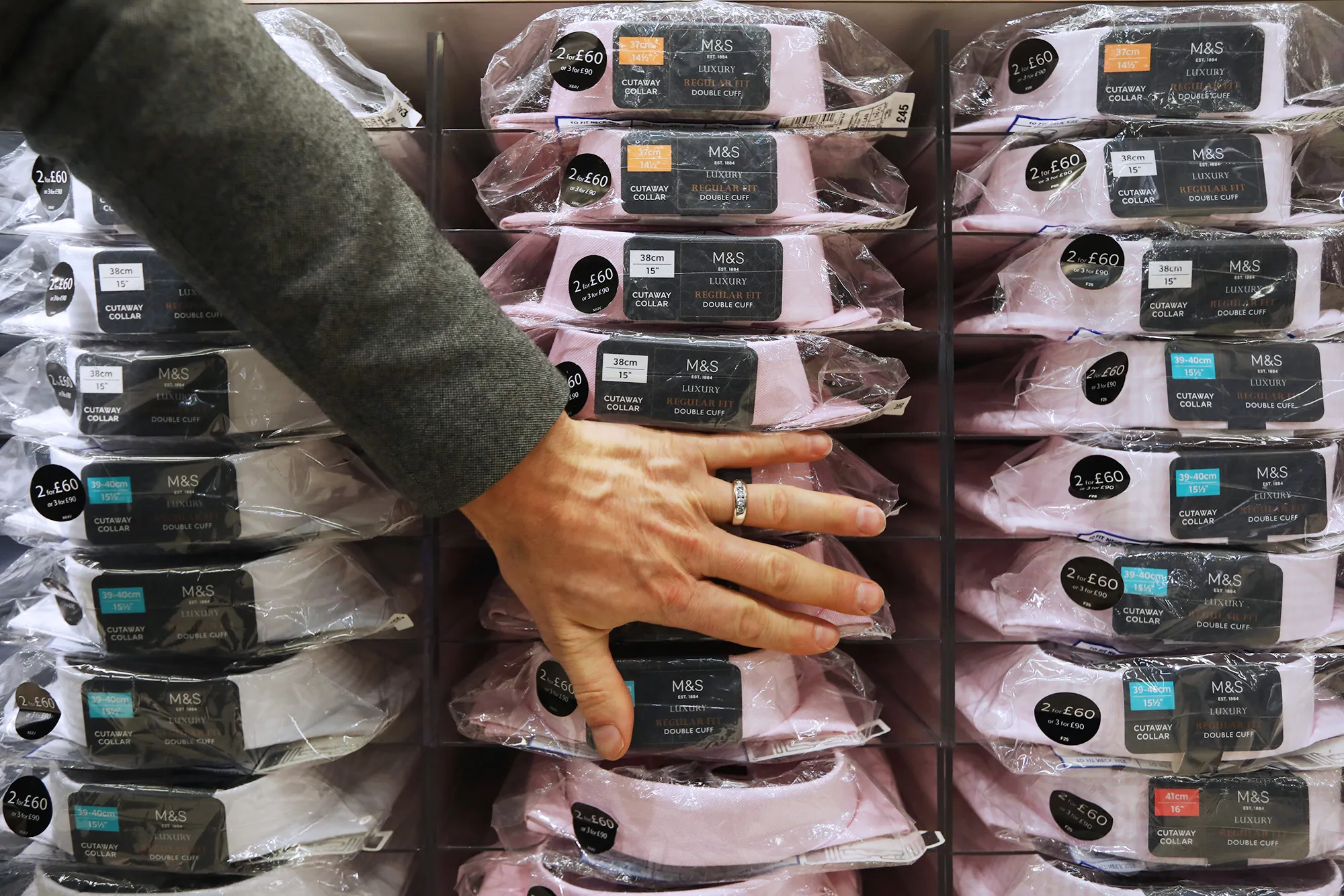 Inside A Marks & Spencer Plc Store