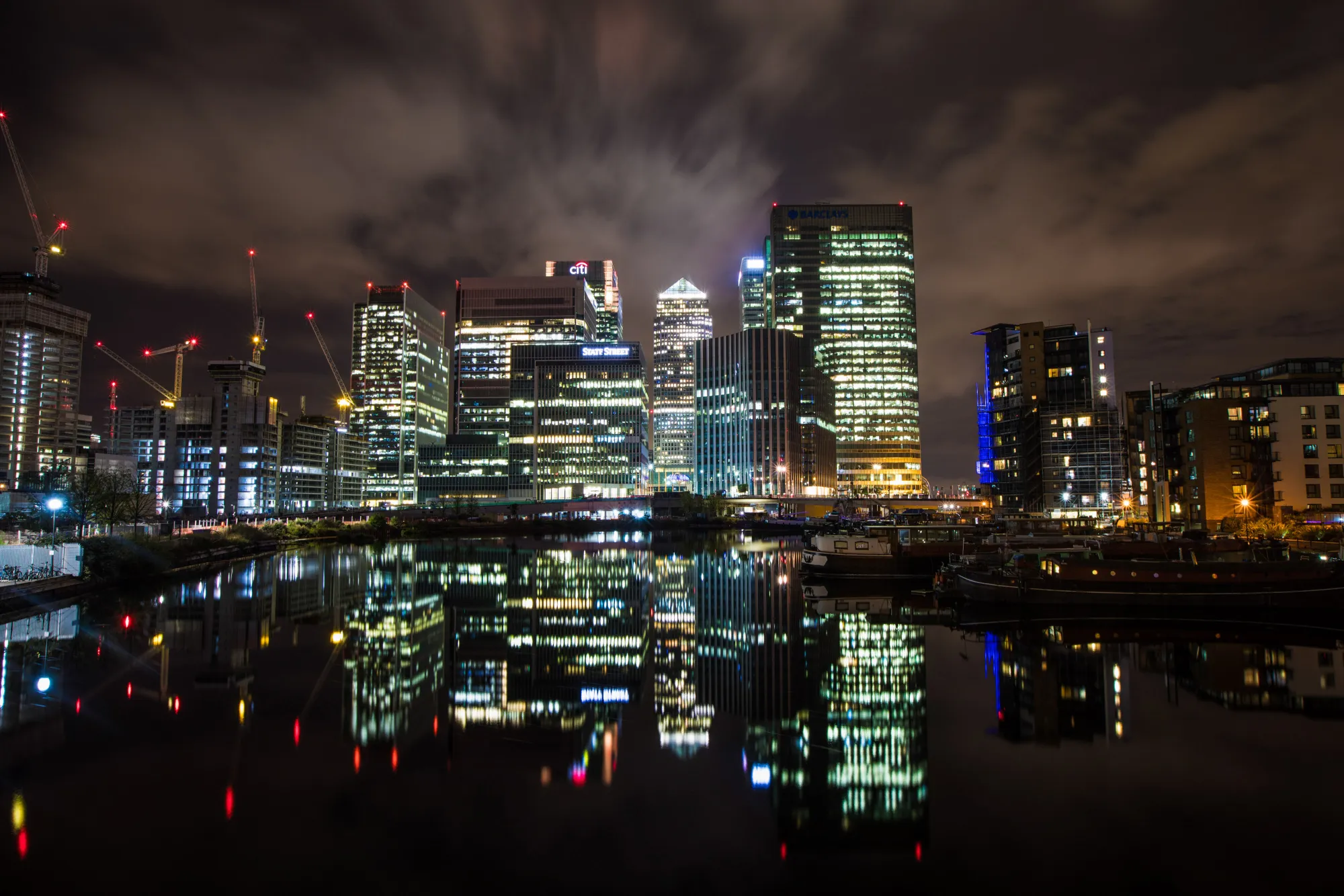 The Canary Wharf district&nbsp;in London.