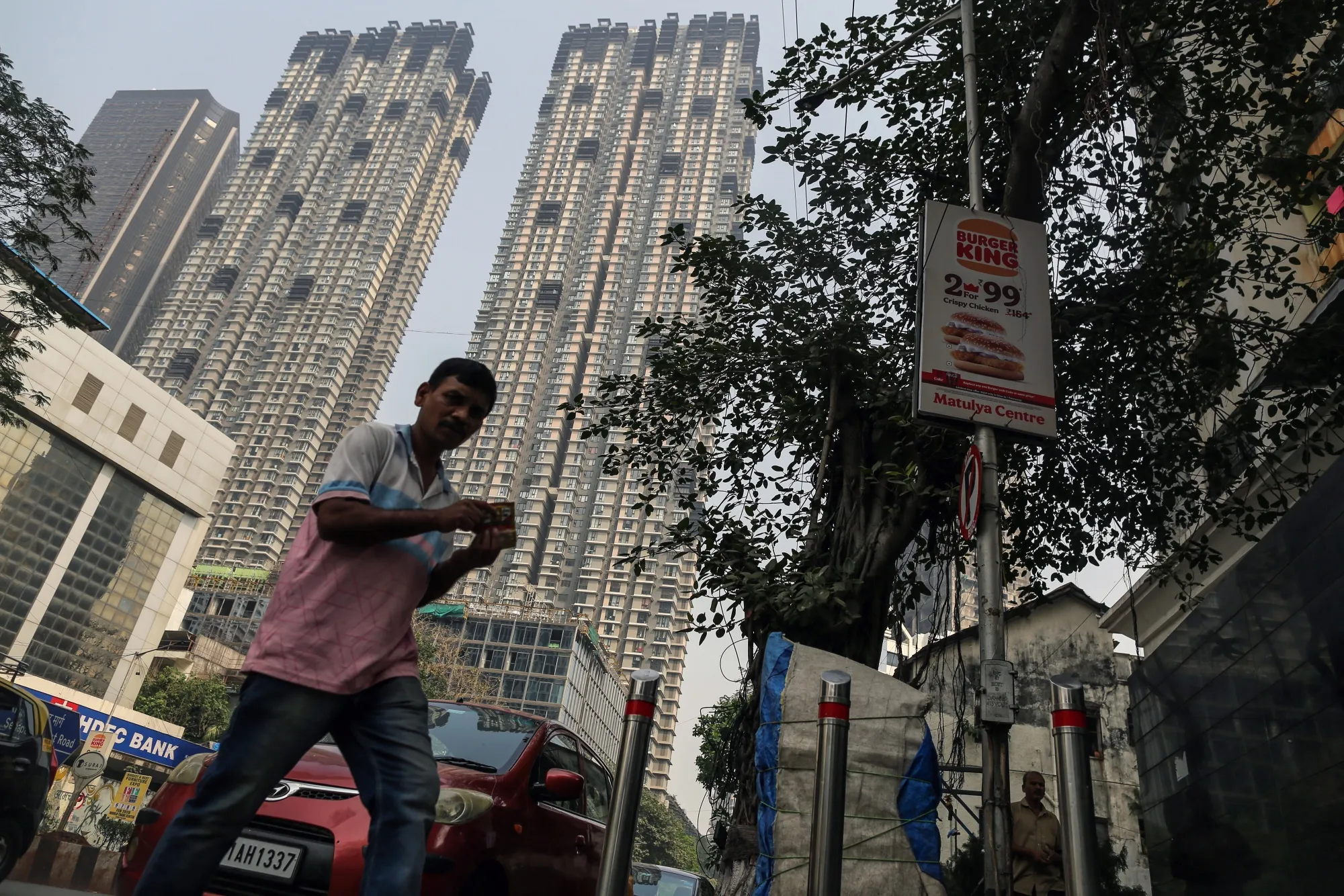 Buildings in the Parel area in Mumbai, India.