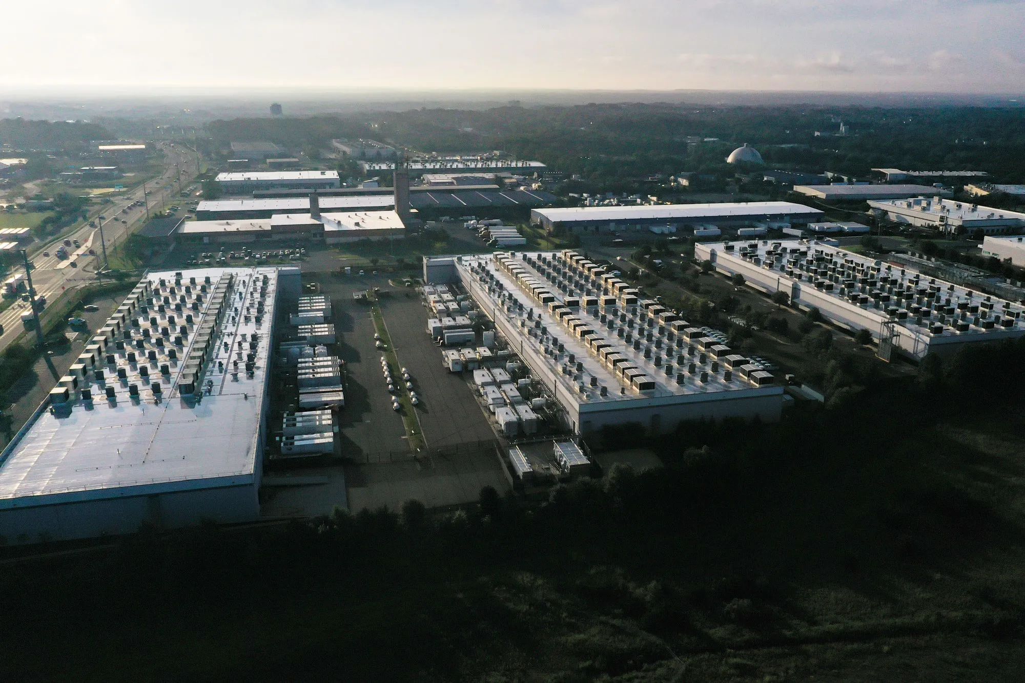 An Amazon Web Services data center in Manassas, Virginia.