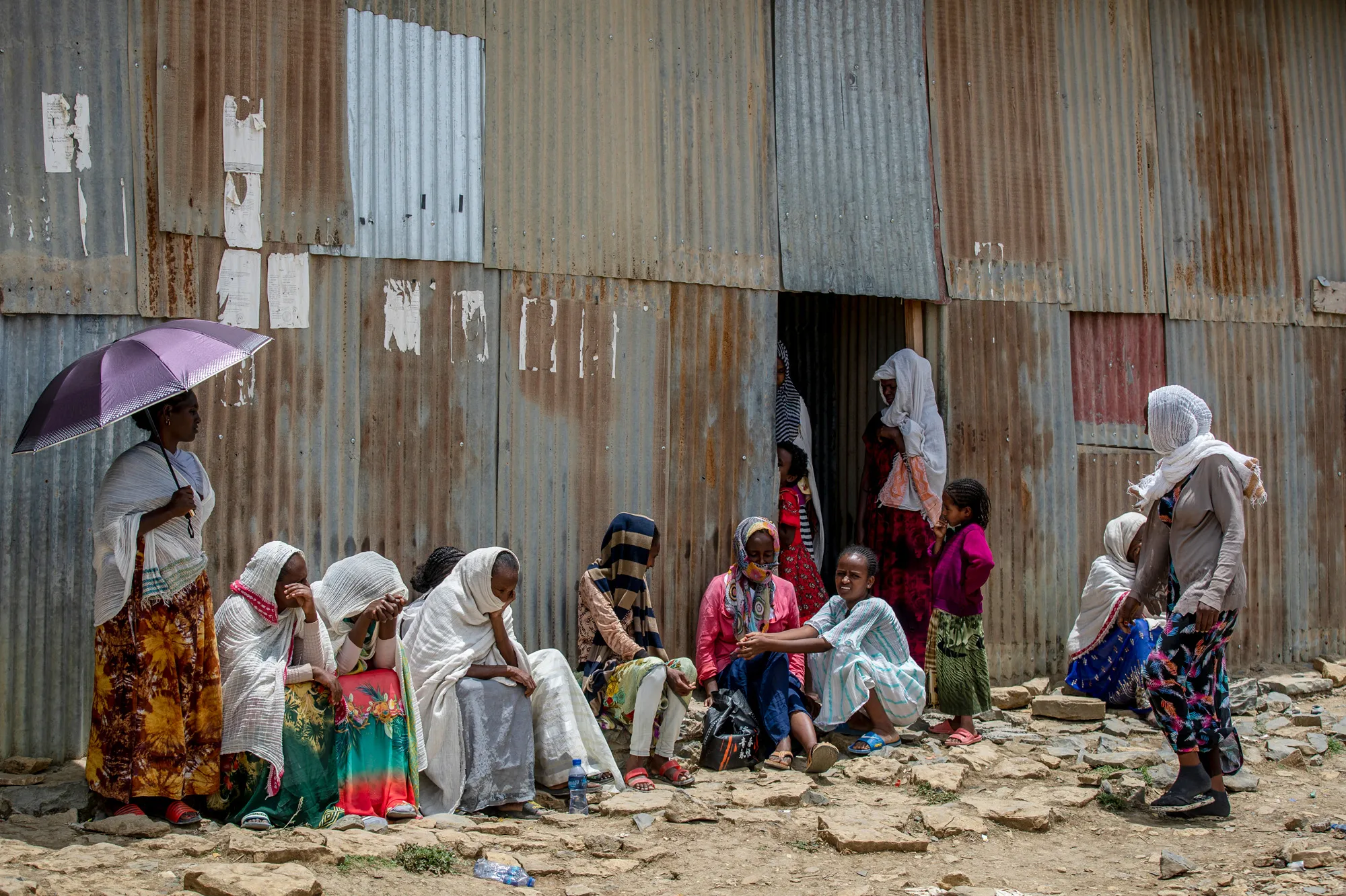 Displaced Tigrayans in Mekele, Tigray region, Ethiopia in May.