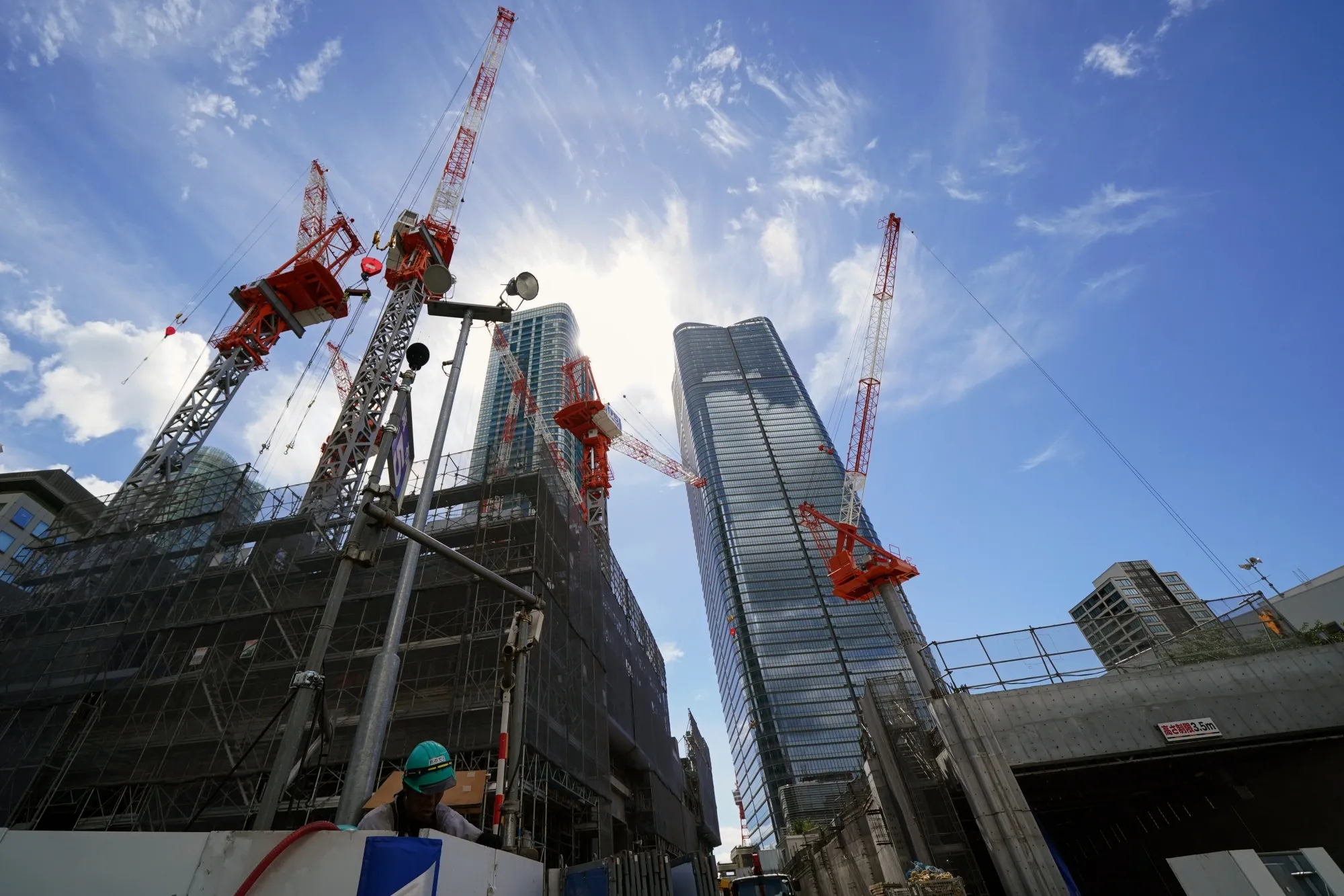 Azabudai Hills project under construction on Aug. 8.