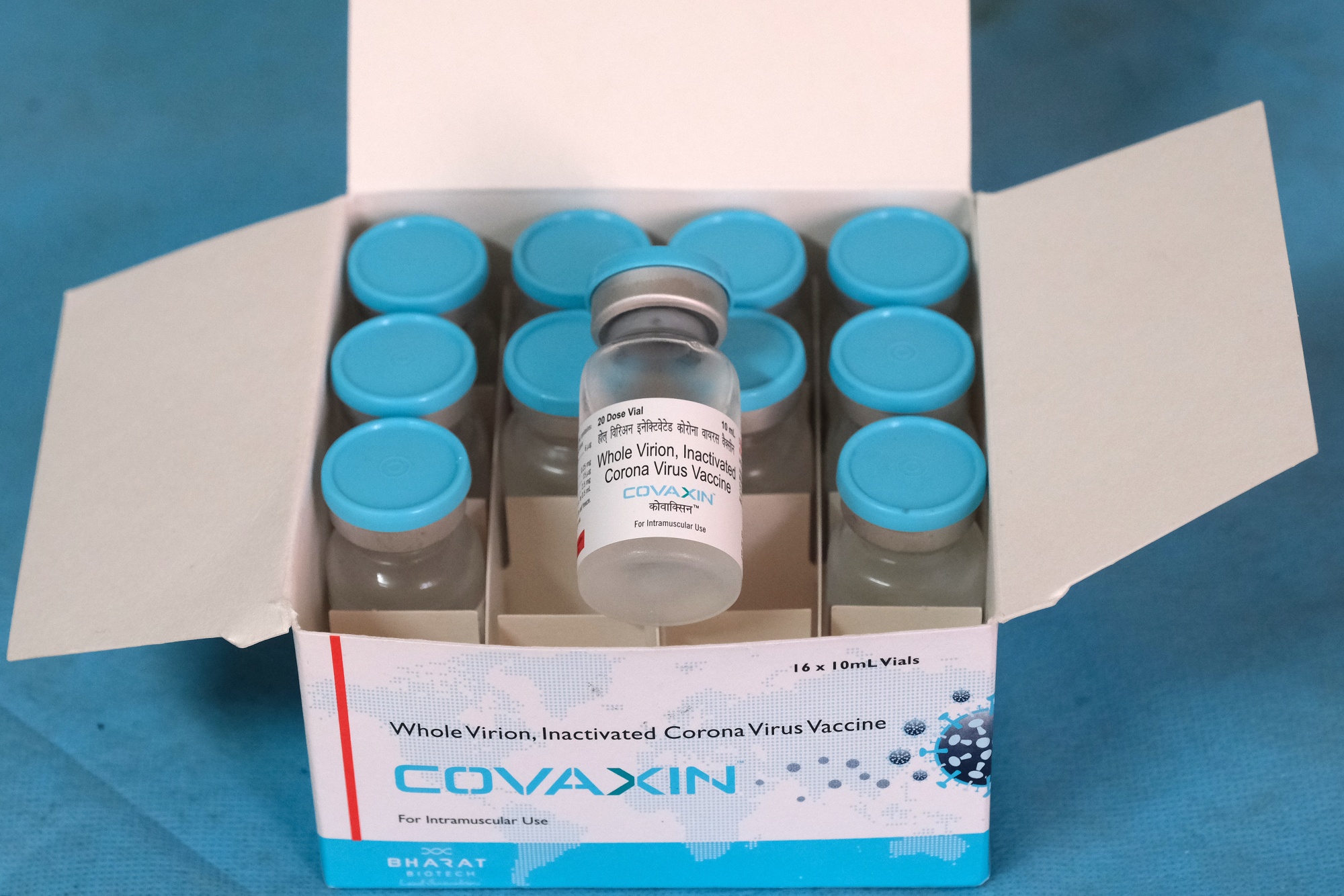 Vials of Bharat Biotech's Covaxin.