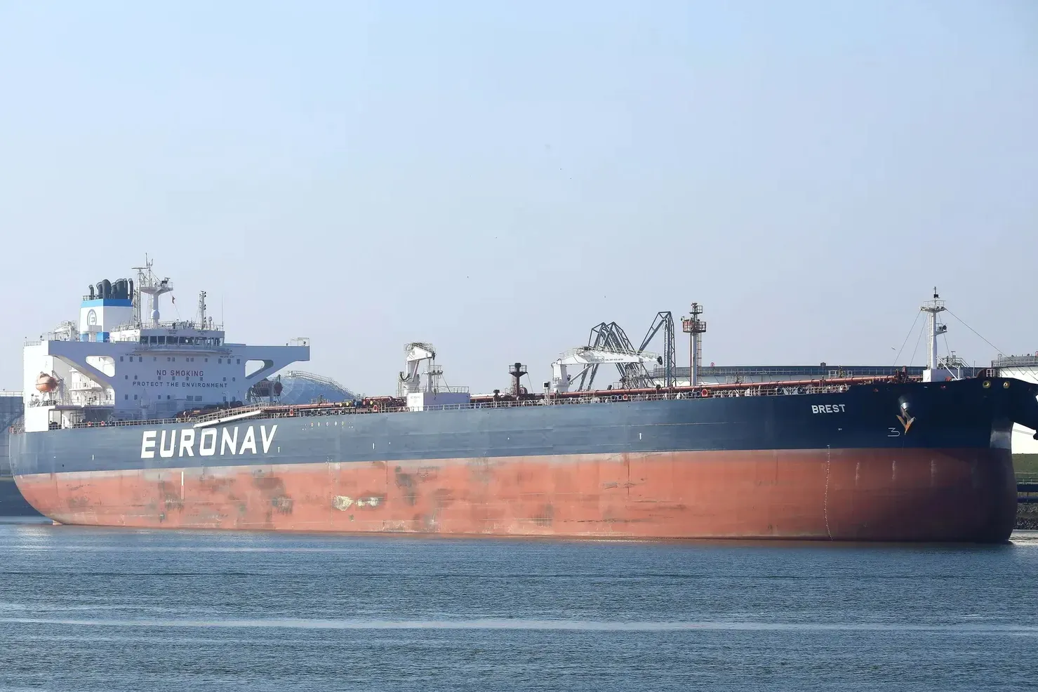 The Brest tanker was originally bound for Rotterdam.