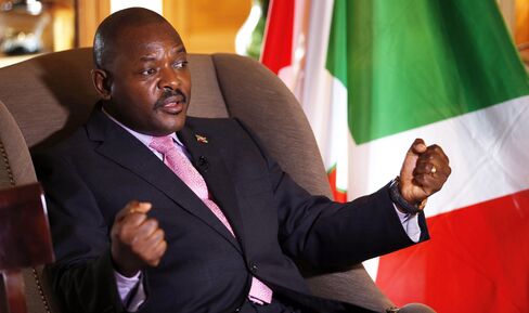 Burundian President Pierre Nkurunziza