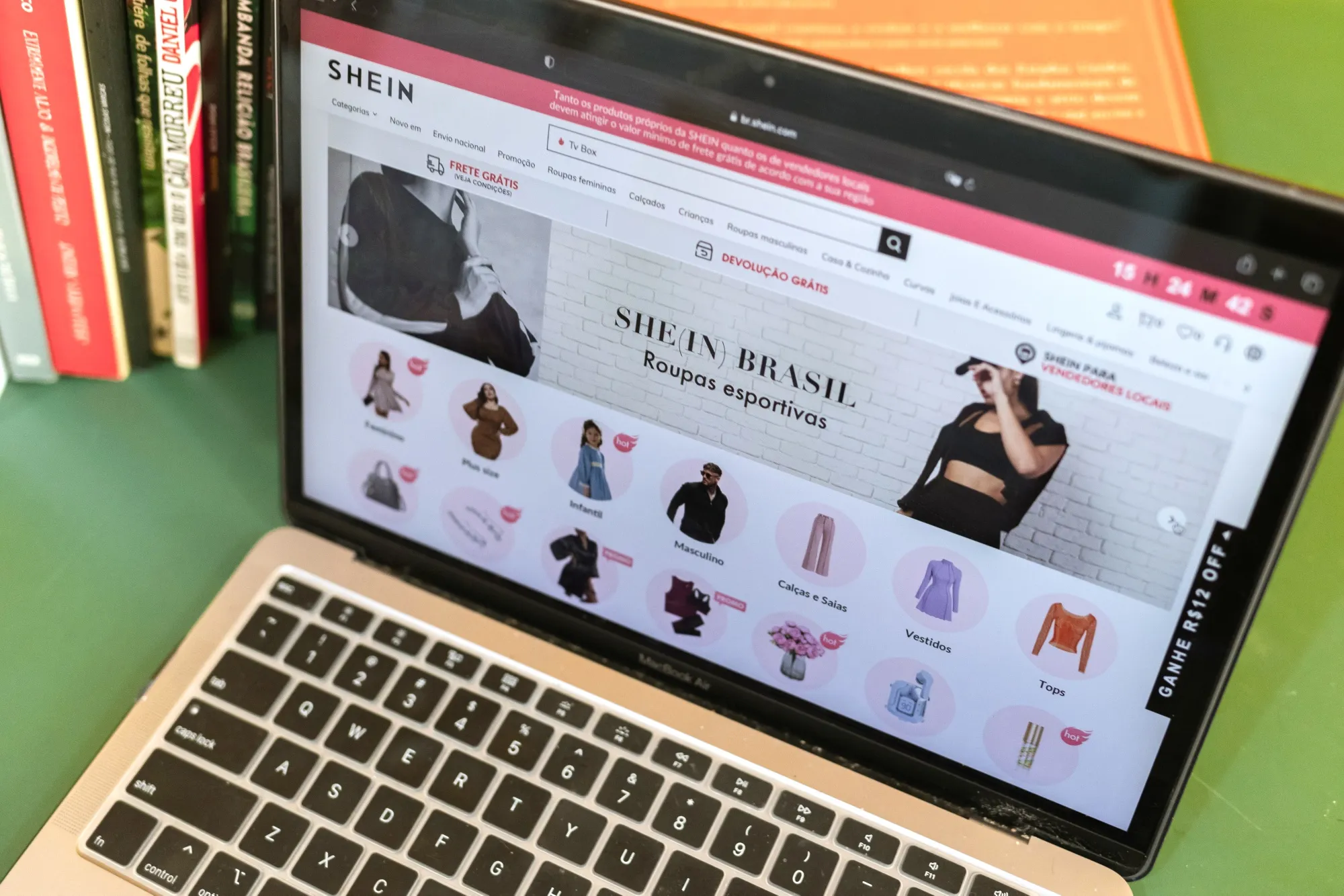 The Shein website.