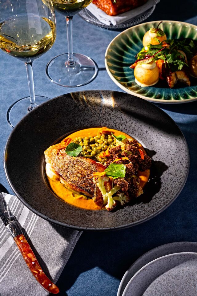 The Snapper entre at the Moon Rabbit restaurant.