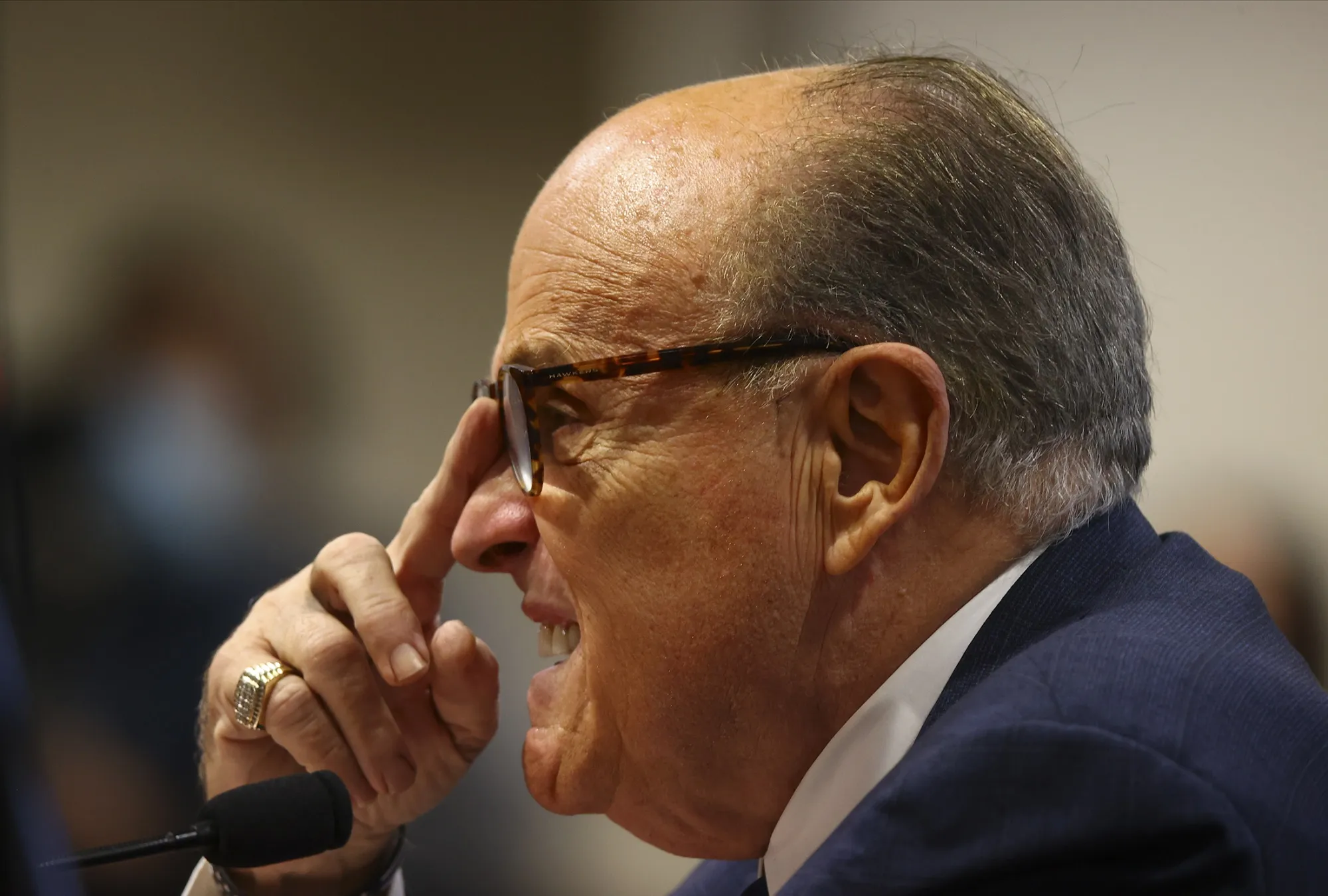 Rudy Giuliani Appears Before Michigan State Legislature's House Oversight Committee