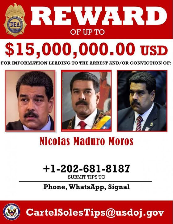 U.S. Indicts Venezuela’s Maduro, Offering $15 Million Reward