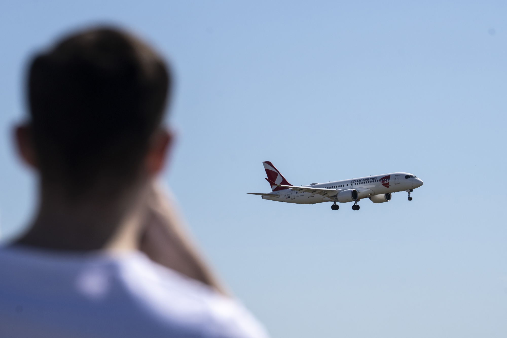 A passenger aircraft. Photographer: Milan Jaros/Bloomberg