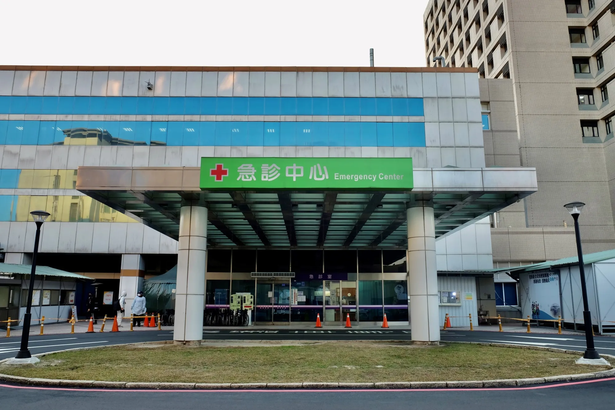 The Taoyuan General Hospital, where a cluster of Covid-19 coronavirus infections were detected, on Jan. 19.