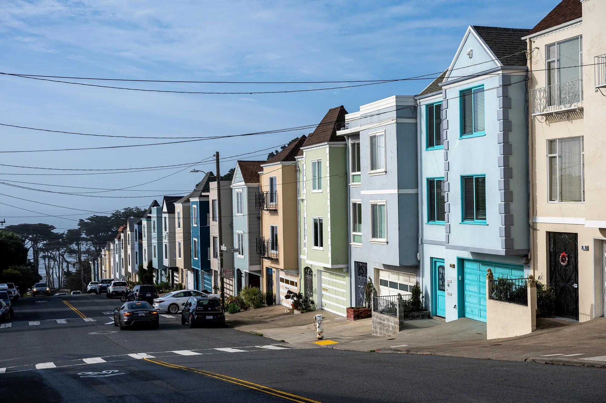 Homes in a residential neighborhood in San Francisco.