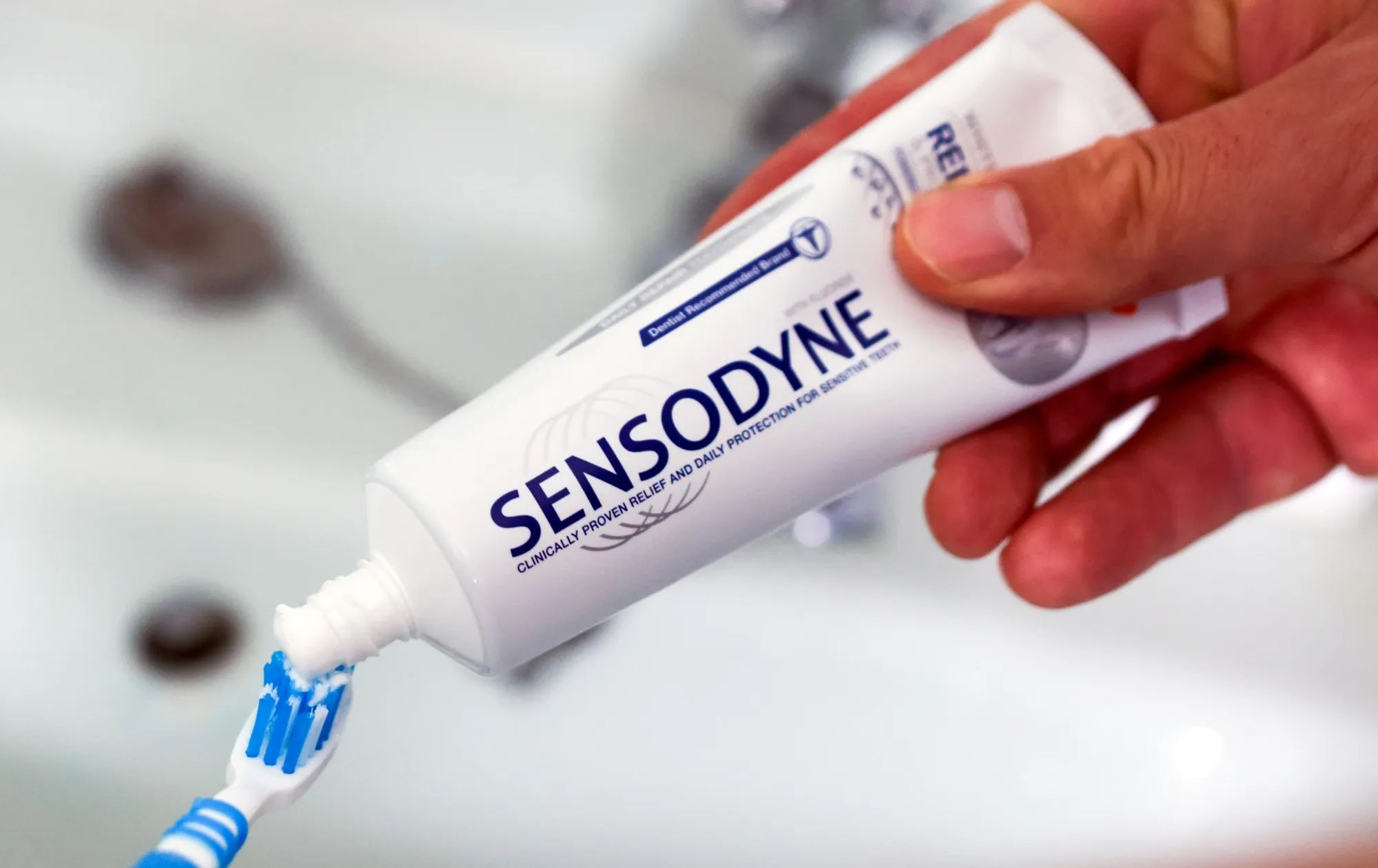 Sensodyne toothpaste.
