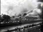 In Honolulu, a fire started by health authorities in an effort to &quot;sanitize&quot; the city's Chinatown in 1900 raged out of control, destroying much of the city.