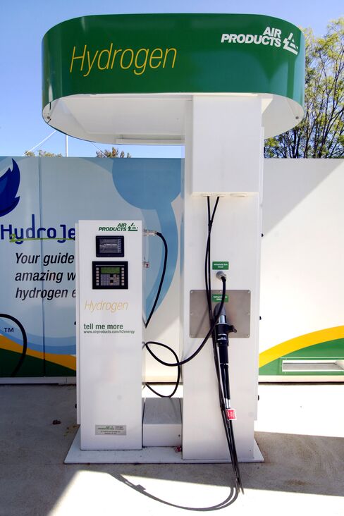 An Air Products & Chemicals hydrogen fueling station