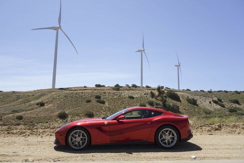 The Ferrari F12 Berlinetta.