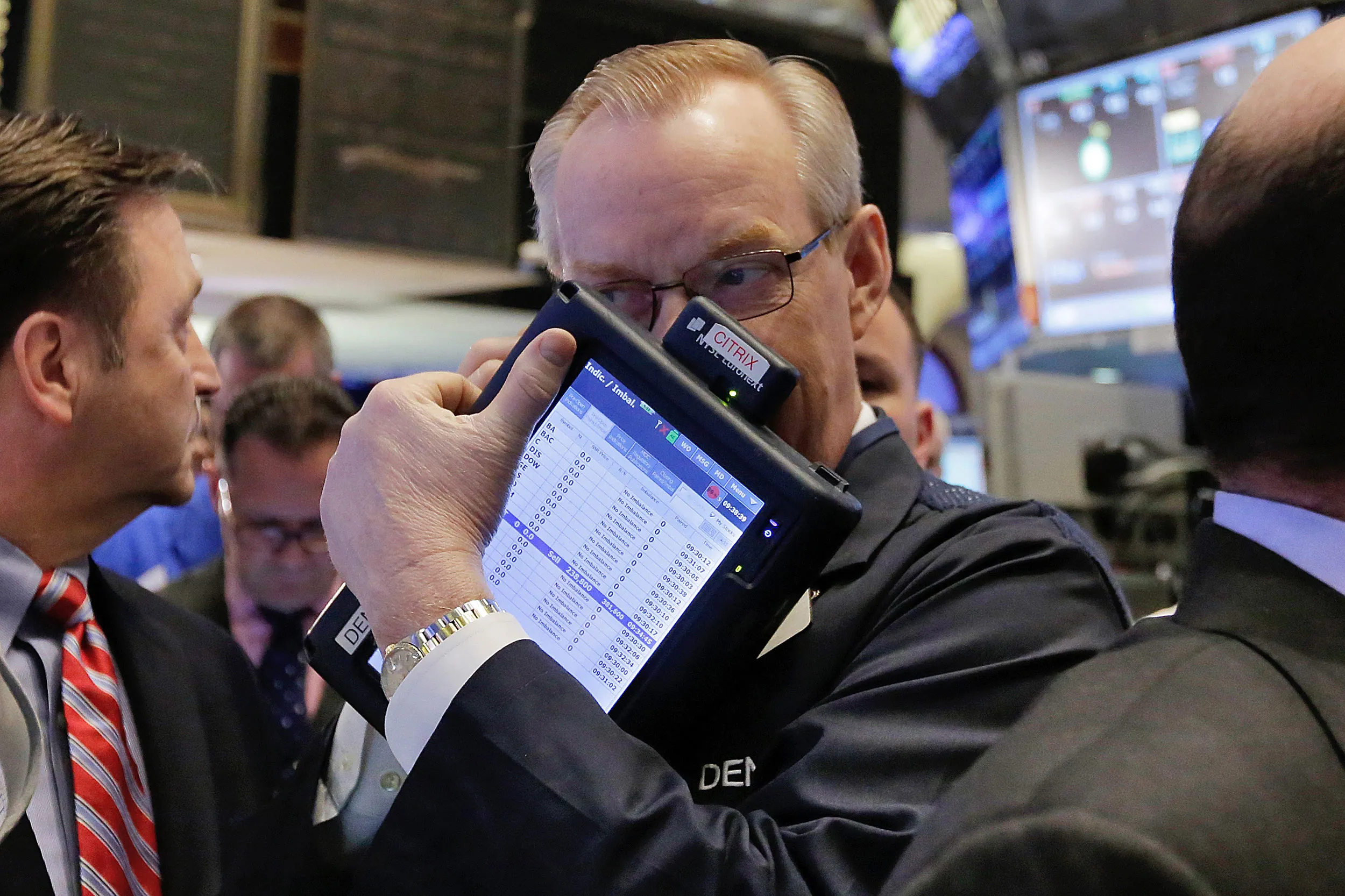 Traders on the floor of the New York Stock Exchange on March 6, 2015.
