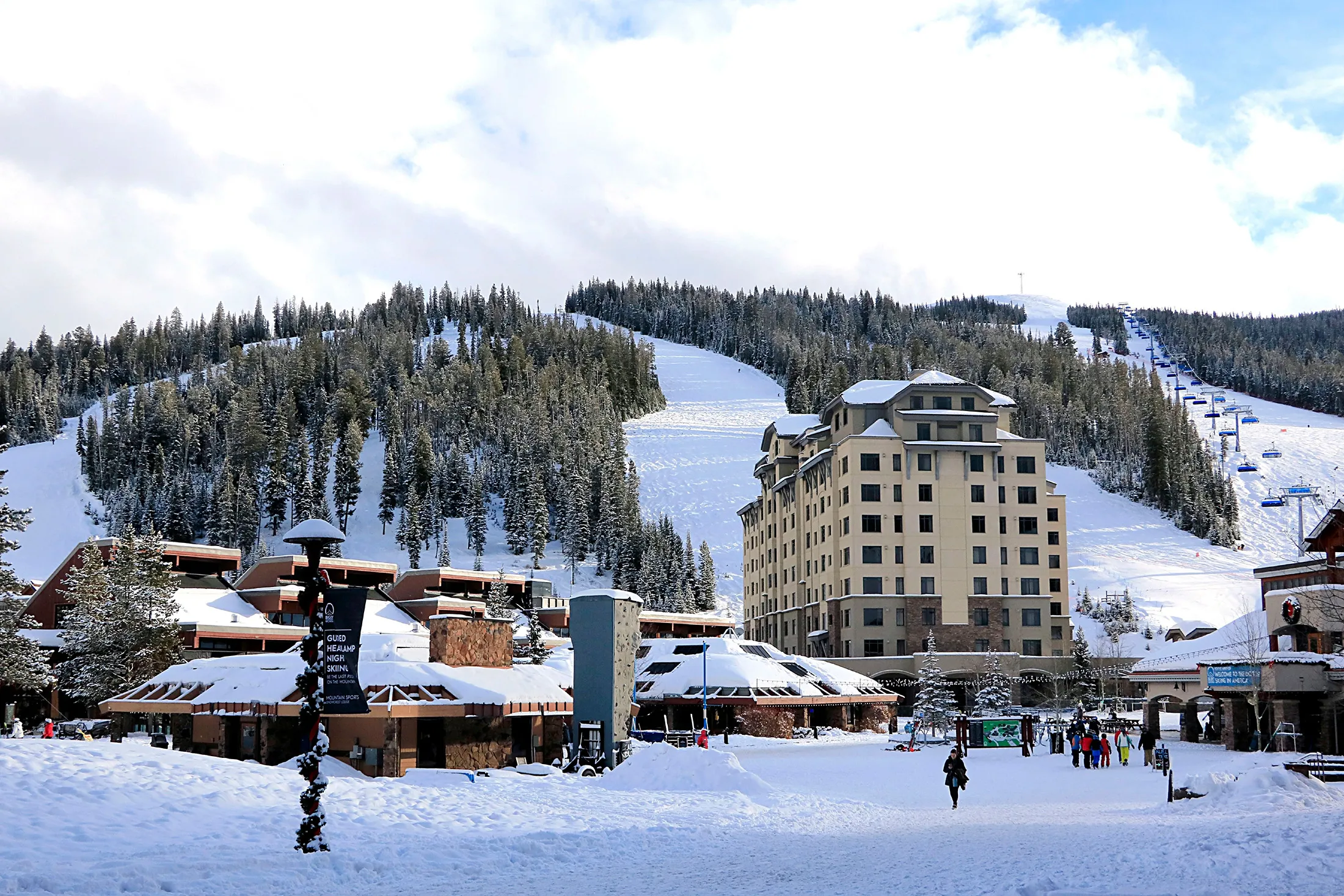Big Sky Ski Resort in Big Sky, Montana.