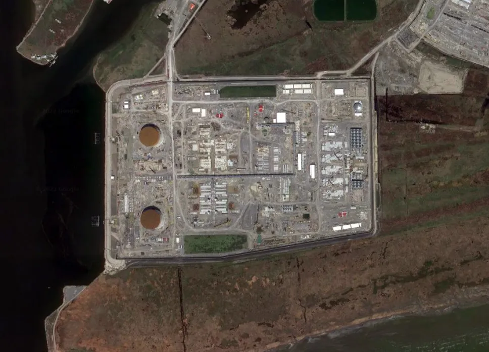 The Venture Global LNG Calcasieu Pass facility in Louisiana, U.S.