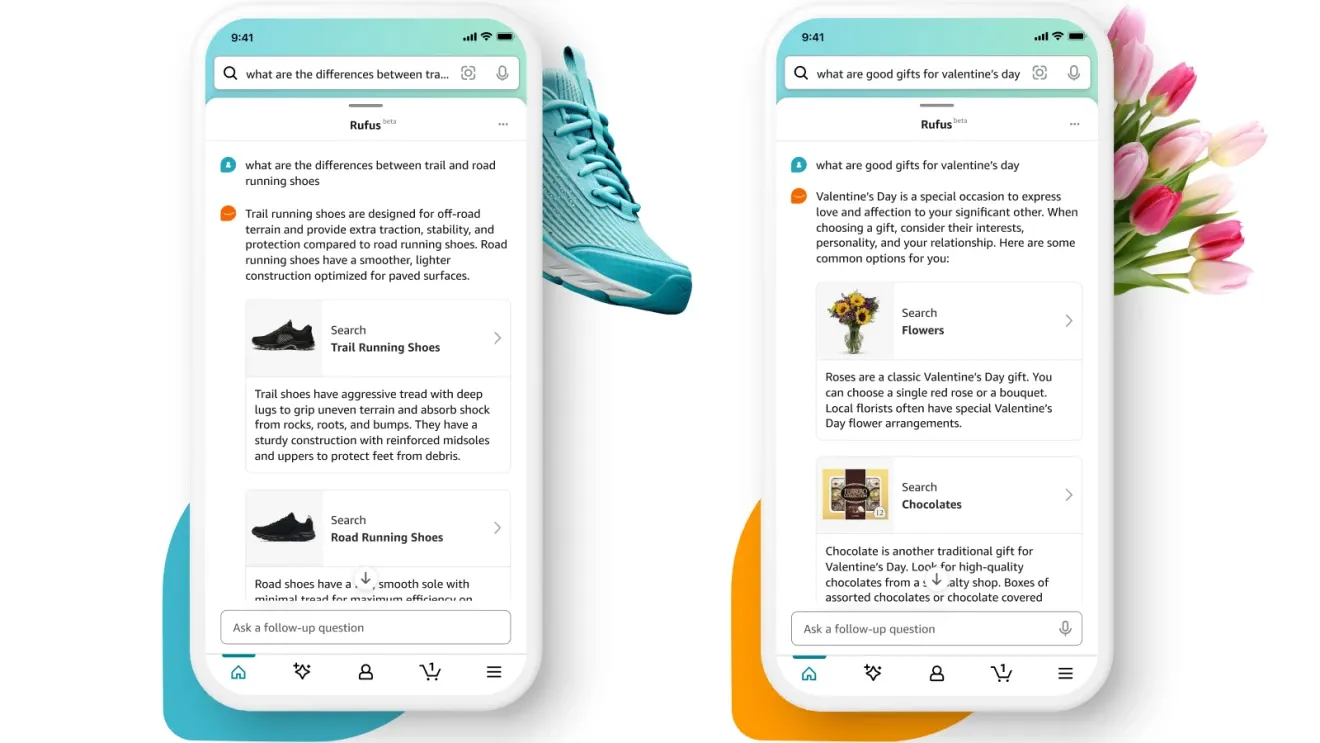 Amazon’s AI&nbsp;shopping companion named Rufus.&nbsp;