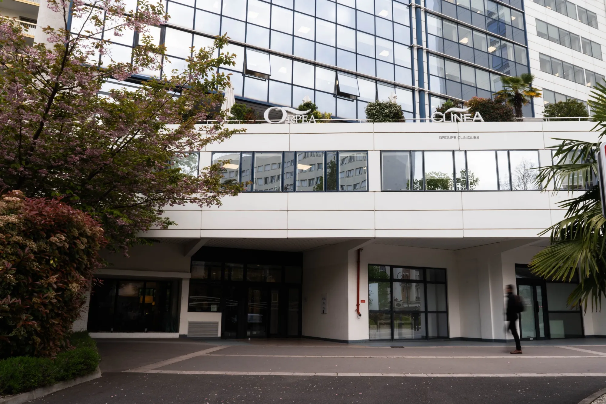 The headquarters of Emeis, the French nursing-home operator formerly known as Orpea, in Paris in 2023.