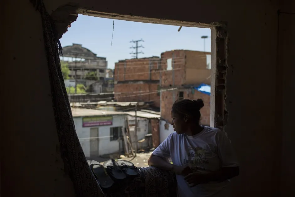 The Favela do Metro neighborhood near Maracana stadium in Rio de Janeiro. 
