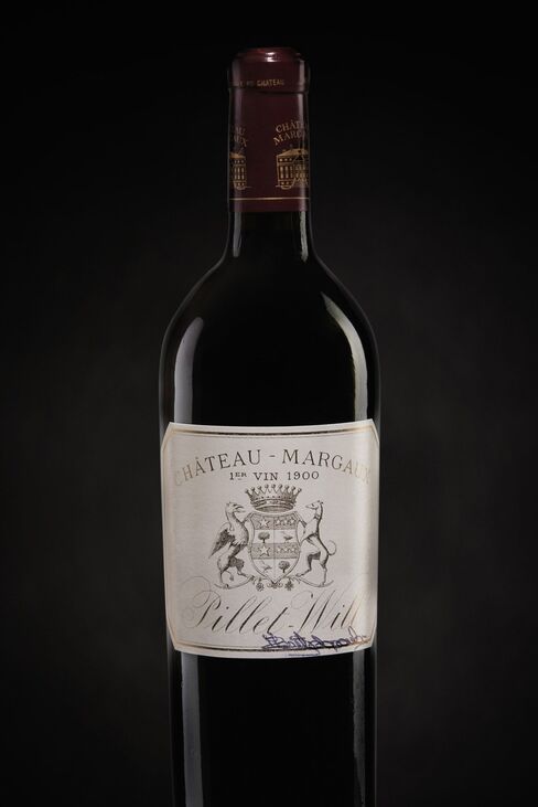 A bottle of Margaux from 1900.